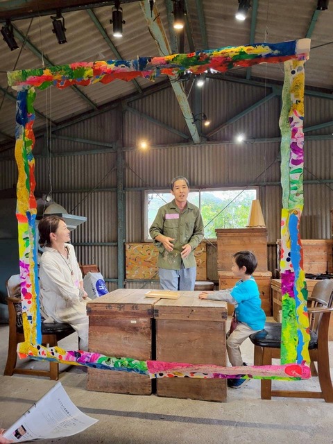 みかのはら〜と 石すもう 鑑賞者